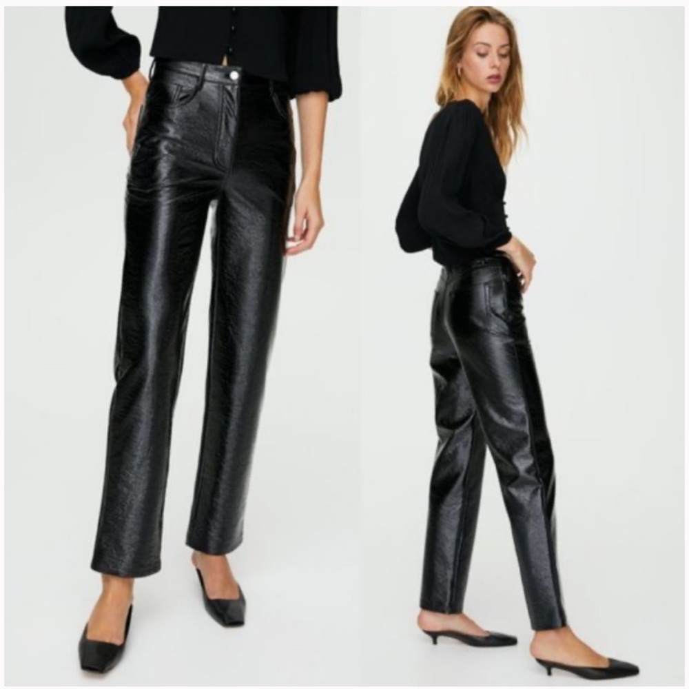 Aritzia Wilfred Melina vegan leather pants